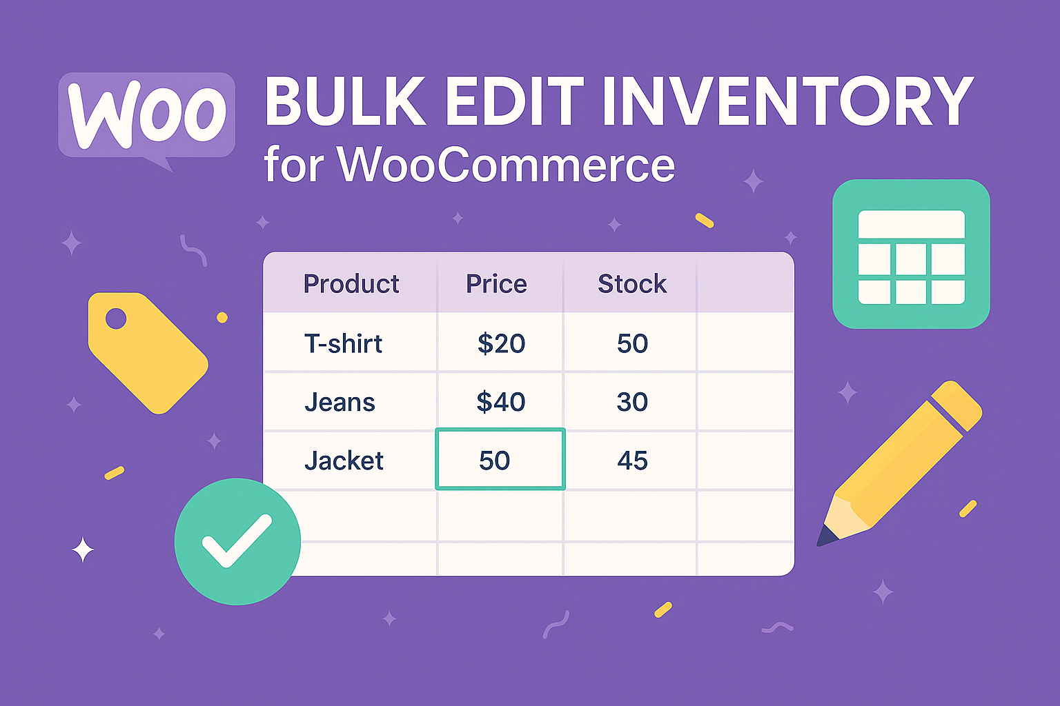 SW Bulk Edit Inventory for WooCommerce